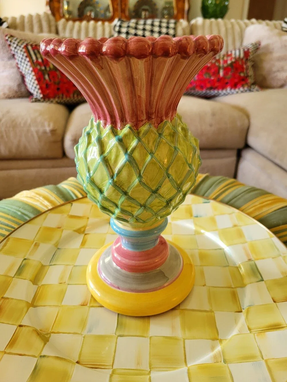 Mackenzie Child Thistle Vase 11